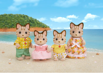 Sylvanian Families - Striped Cat Family - Toot Toot Toys