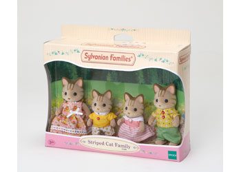 Sylvanian Families - Striped Cat Family - Toot Toot Toys