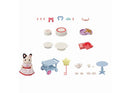 Sylvanian Families - Party Time Playset - Tuxedo Cat Girl