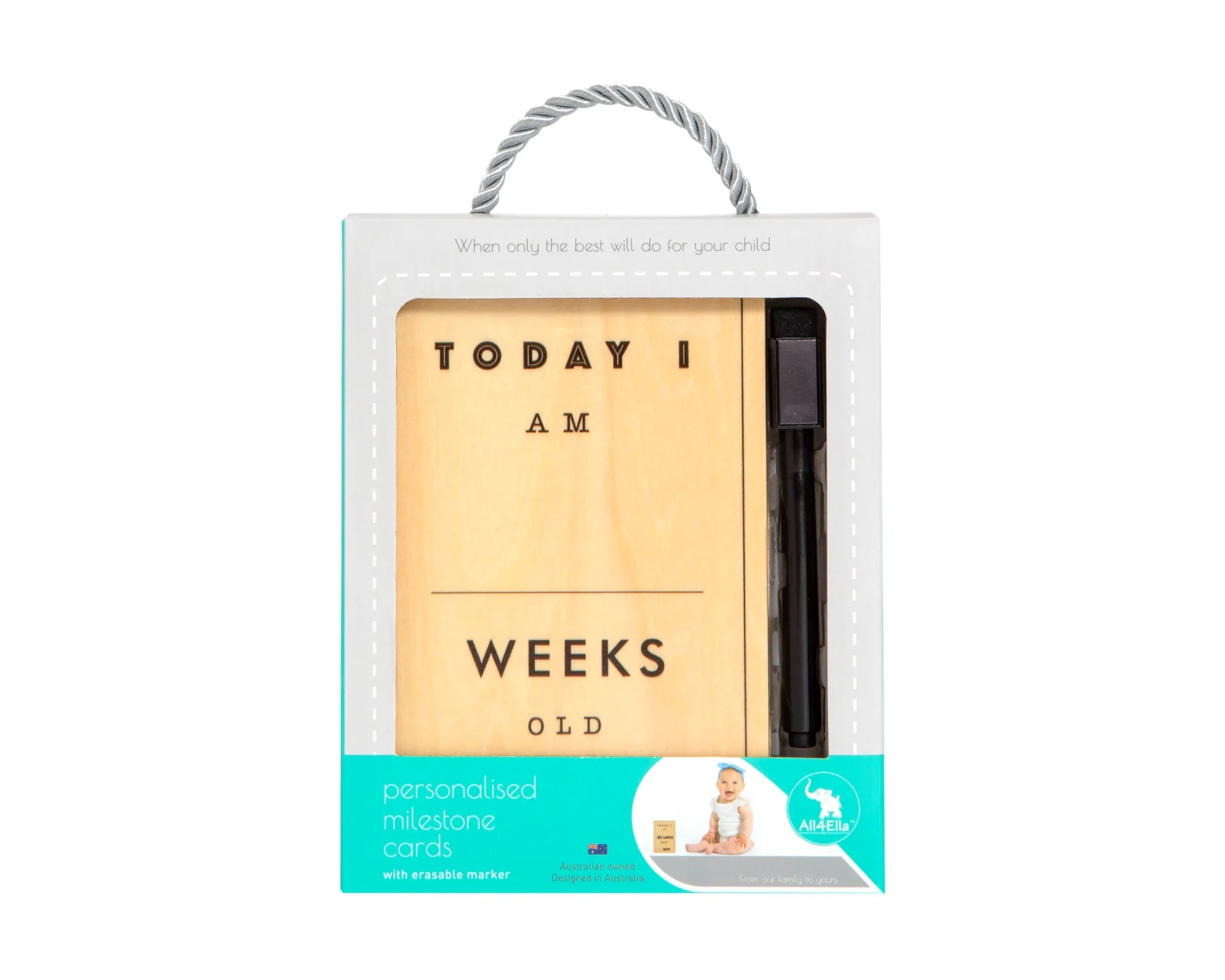 Personalized Timber Milestone Cards