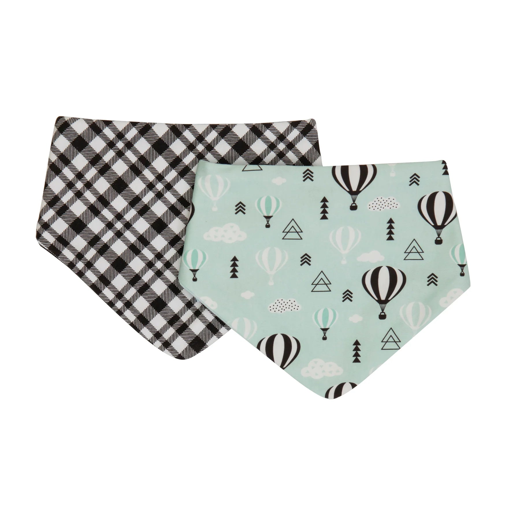 Bandana Bibs Reversible 2pk - Hot Air Balloons
