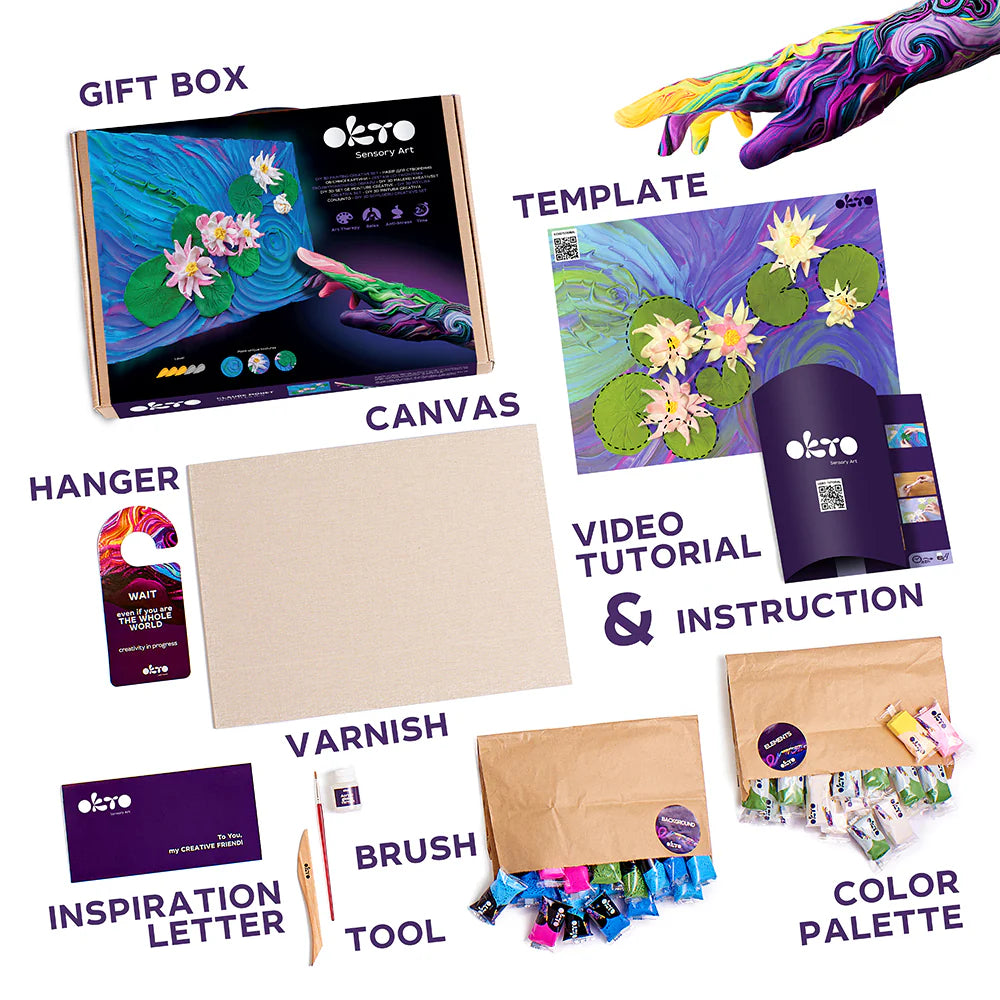 Sensory Art 3D Creative Set - Water Lilies