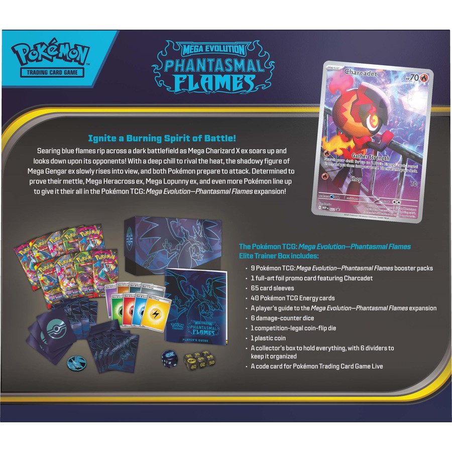 Pokémon TCG: Mega Evolution 2 - Phantasmal Flames Elite Trainer Box (*1 per customer)
