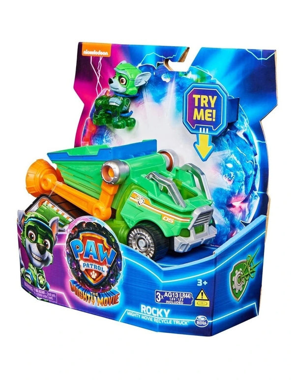 Paw Patrol - The Mighty Movie Themed Vehicles - Rocky