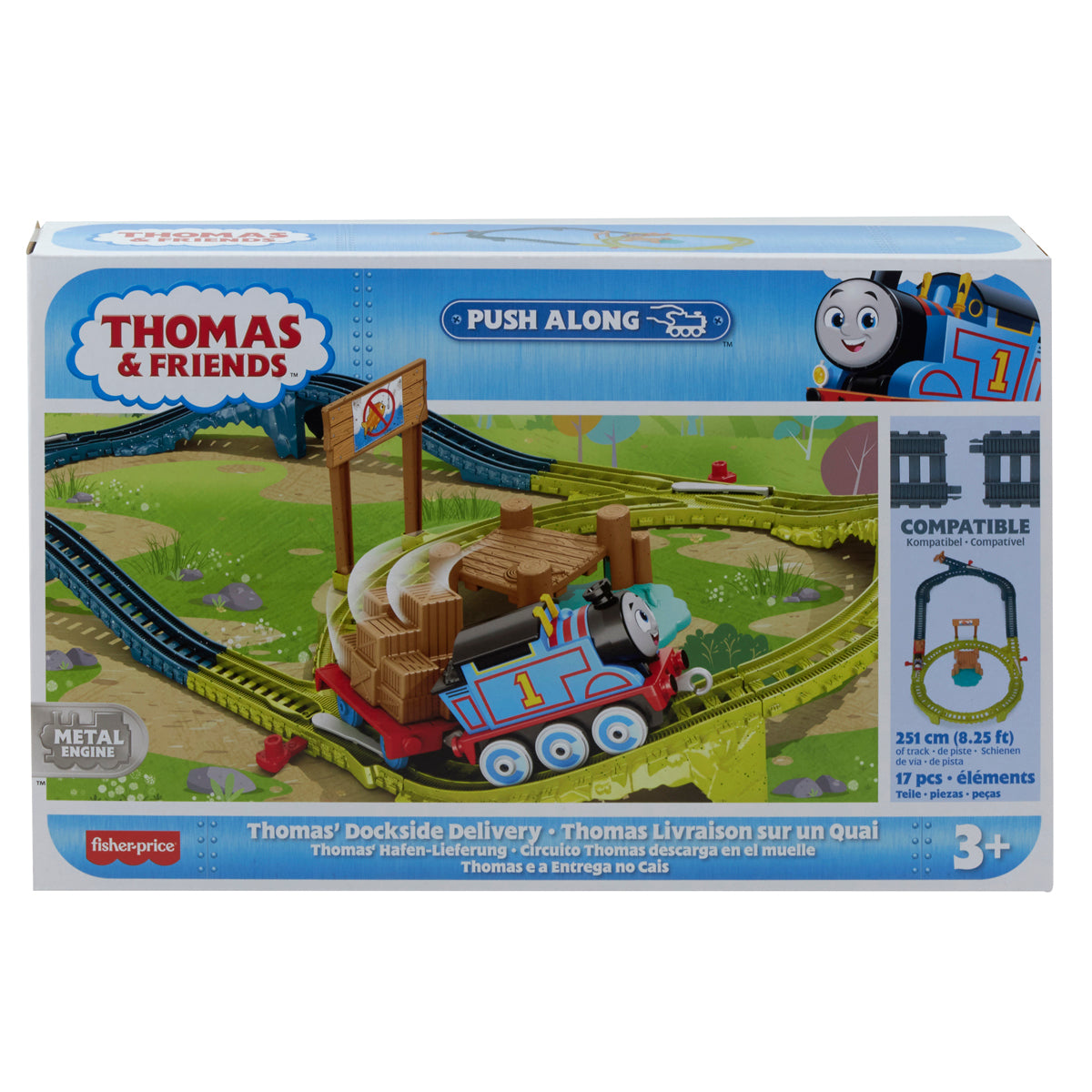 Thomas & Friends™ - Die-Cast Push Along Track Set - Thomas' Dockside Delivery - NEW!