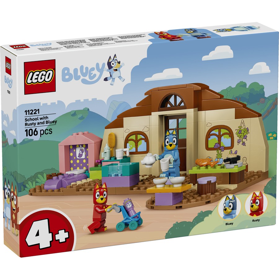 Bluey - School with Rusty and Bluey (10221)