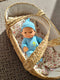 Miniland - Baby Clothing - Blue Winter Pyjamas (for 21cm doll)