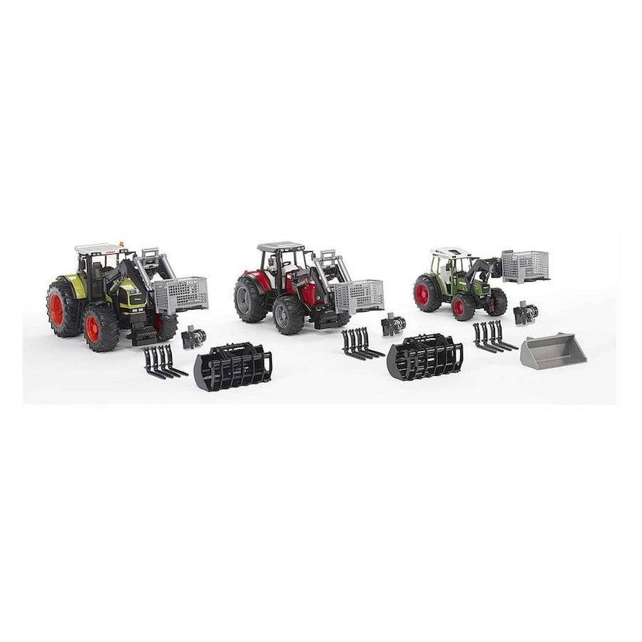 Bruder Accessories : Box-Type Pallet , Winch and Front Loader Forks