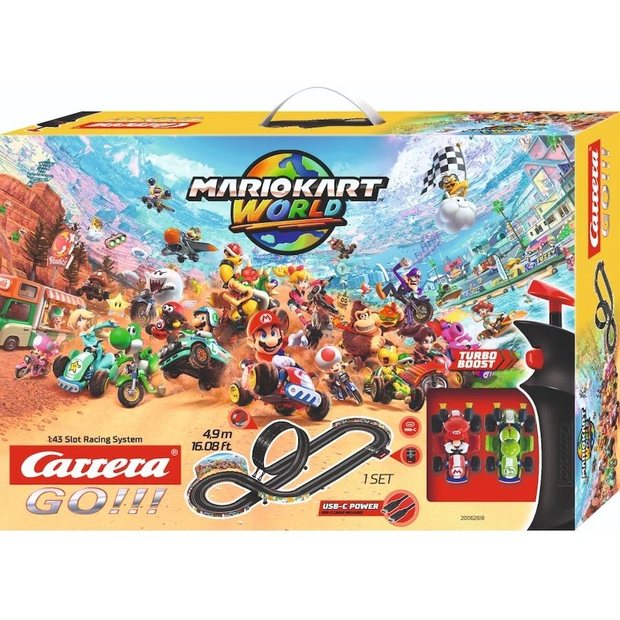 4.9m Mario Kart World Slot Racing Track Set