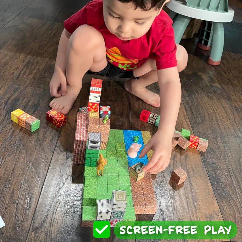 Magnetic Building Blocks Set - 500 pcs