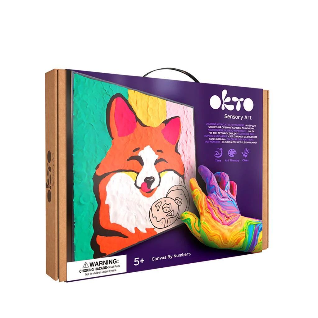 Fox Coloring with Clay Set