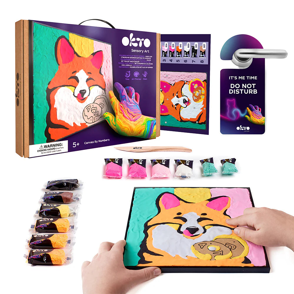 Fox Coloring with Clay Set