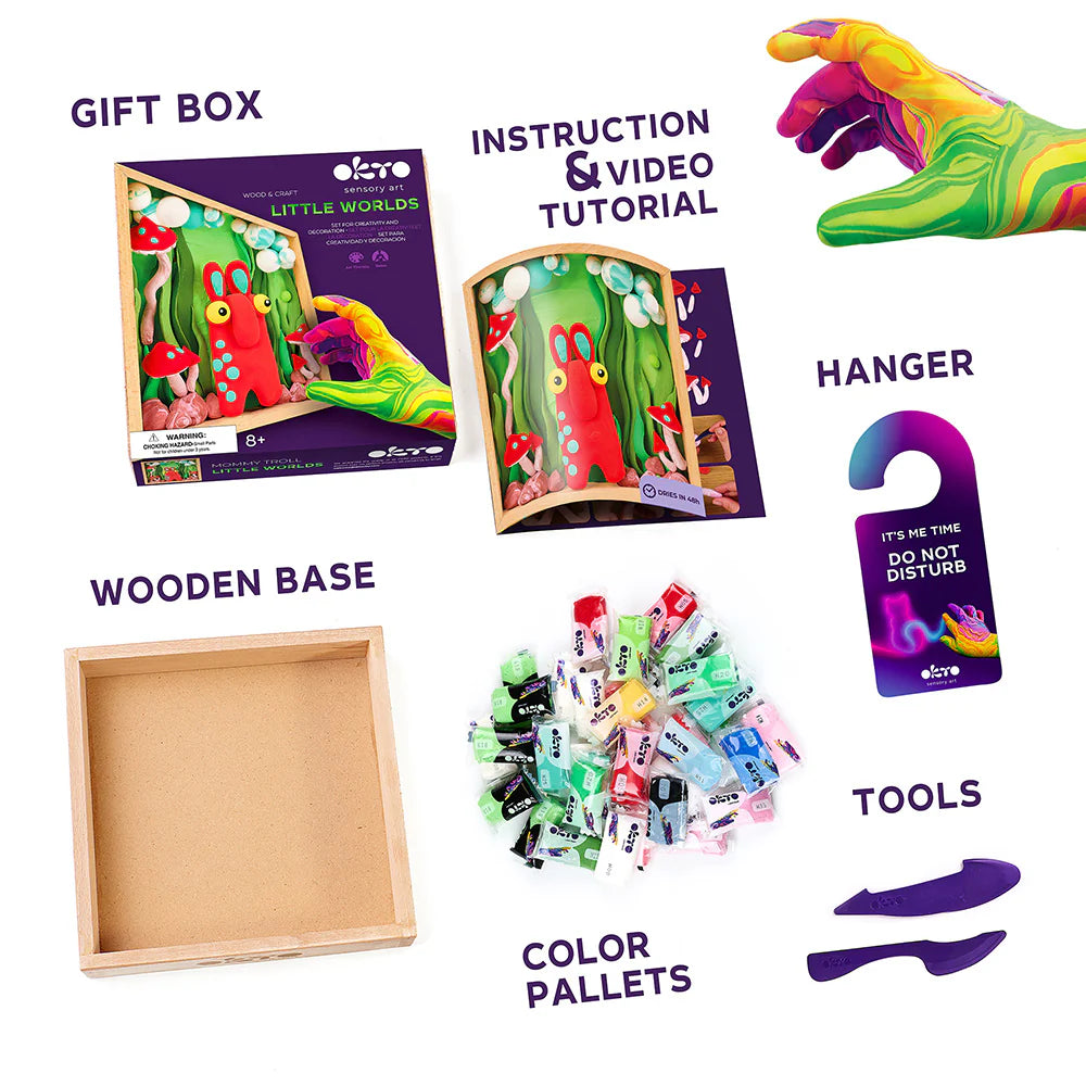 Wood&Craft - Little Worlds - Mummy Troll