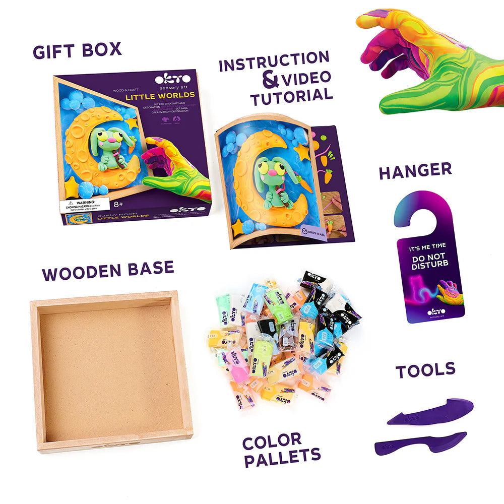 Wood&Craft - Little Worlds - Bunny Moon