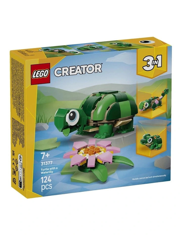 Creator 3-in-1 - Turtle with a Water Lily Flower (31377)