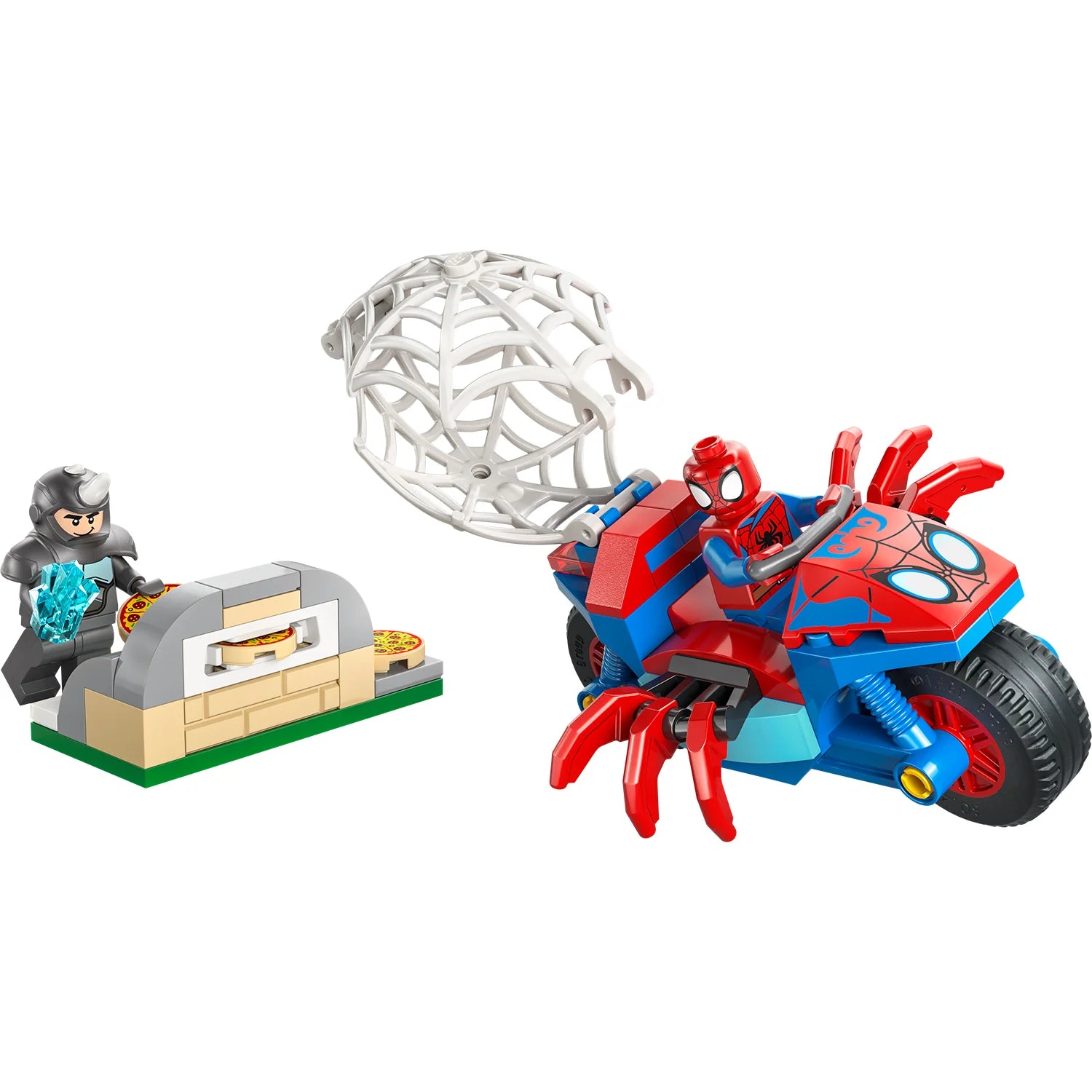 Marvel - Spidey on his Motorcycle vs. Rhino (11206)