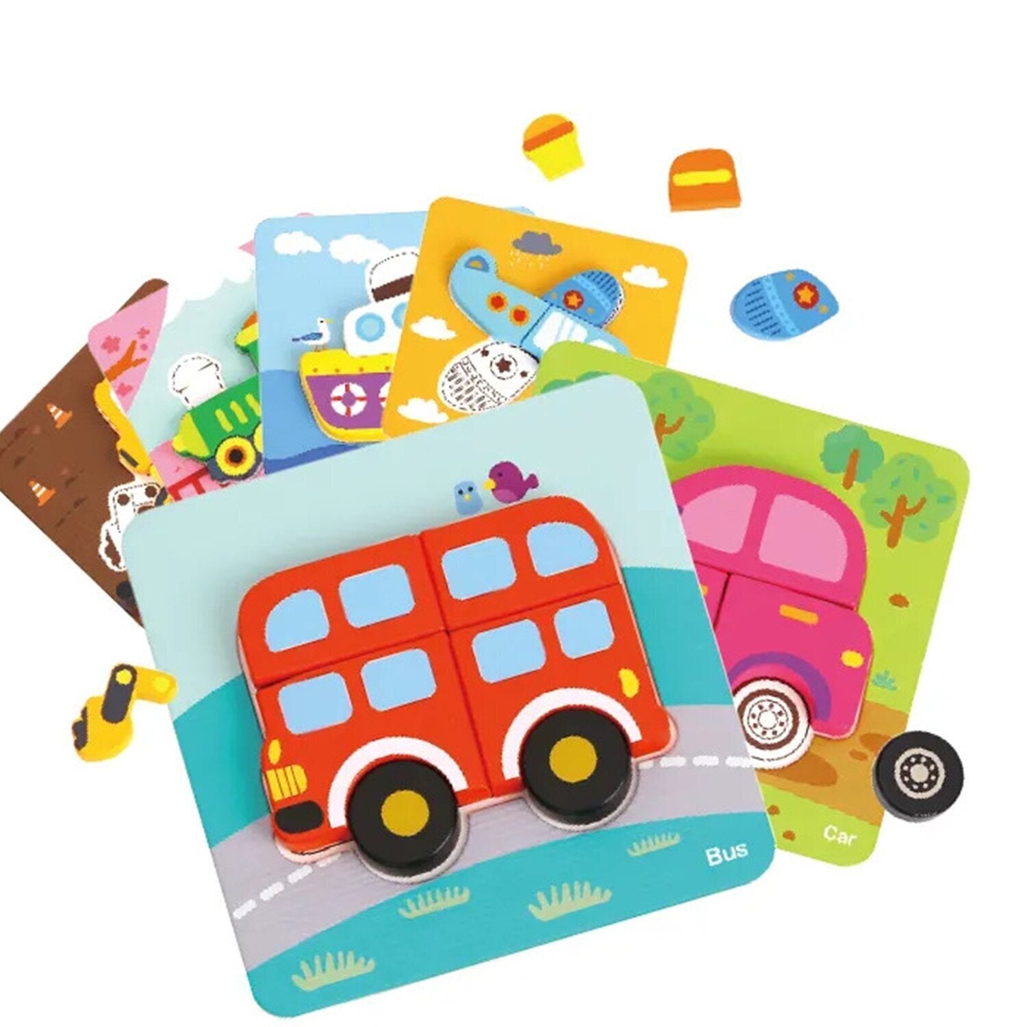 6 in 1 Mini Transportation Puzzle