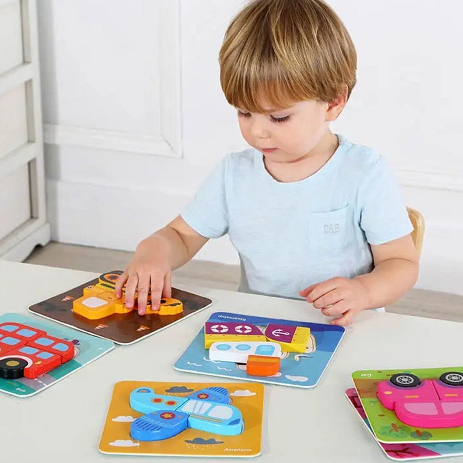 6 in 1 Mini Transportation Puzzle