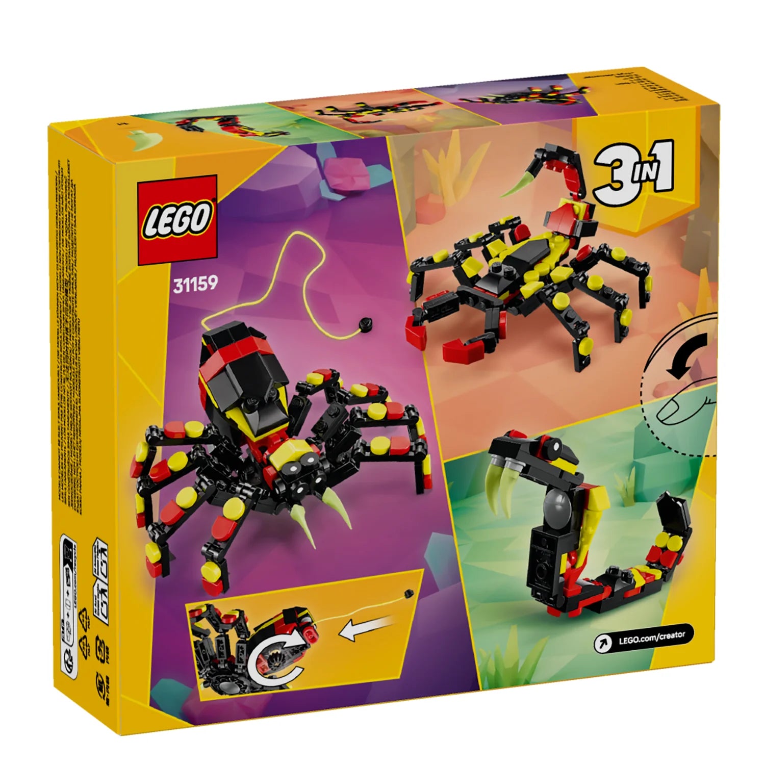 Creator 3-in-1 - Wild Animals:  Surprising Spider (31159)