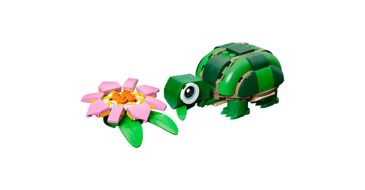 Creator 3-in-1 - Turtle with a Water Lily Flower (31377)
