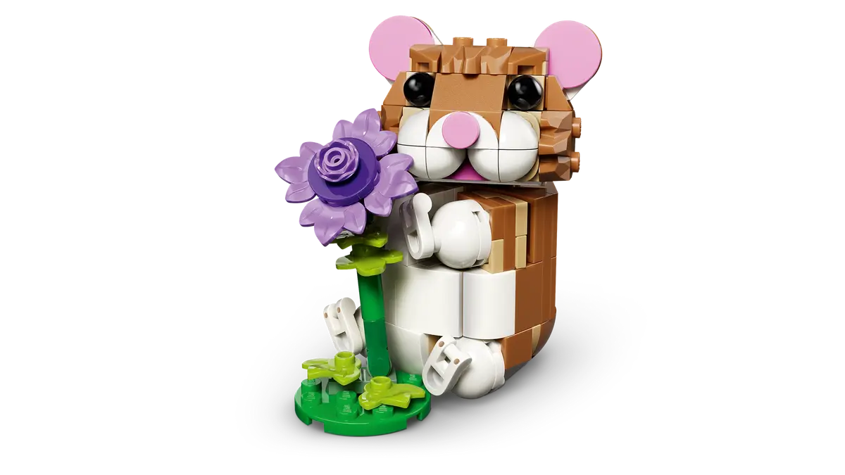 Creator 3-in-1 - Cute Hamster with a Flower (31376)