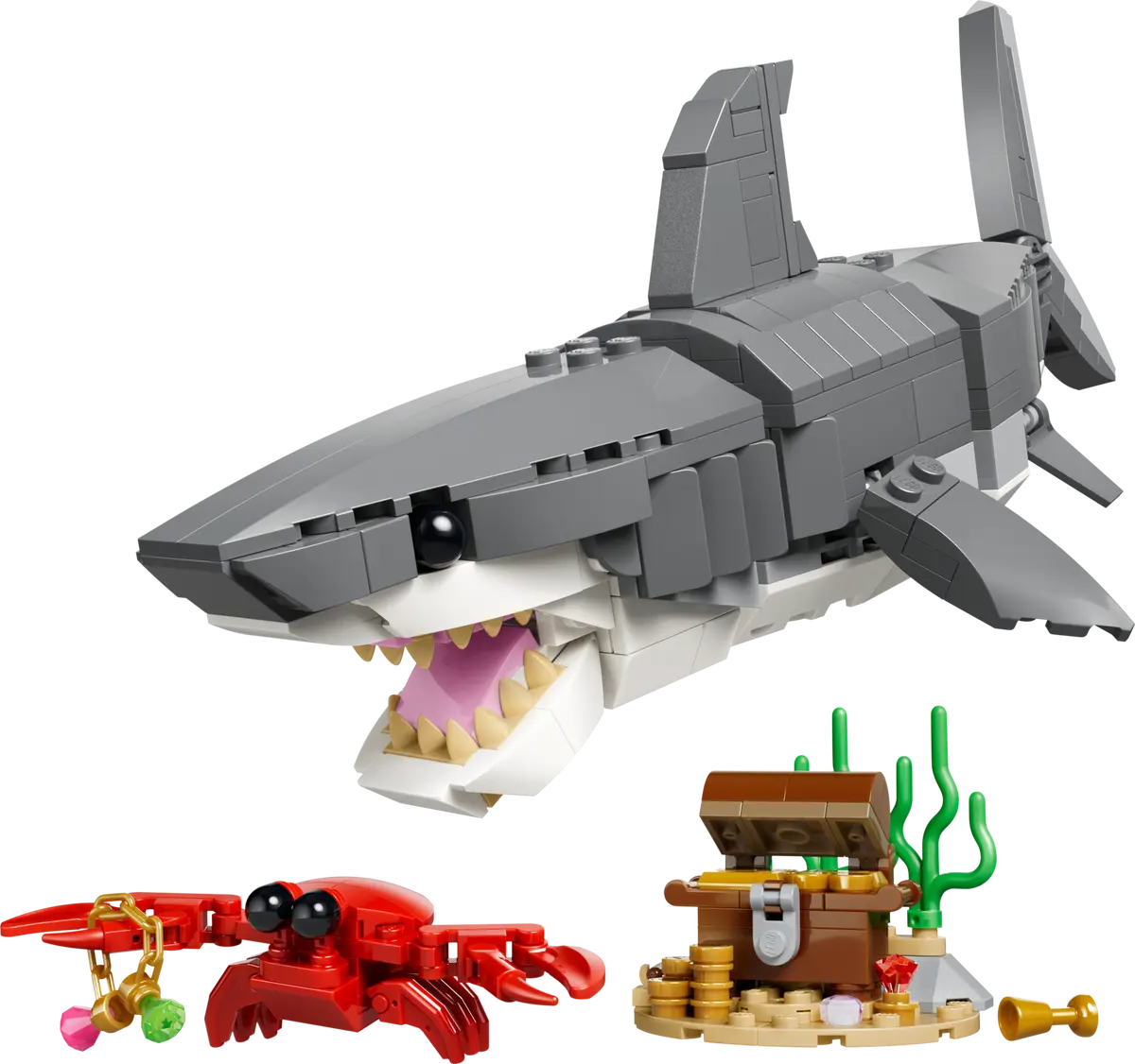 Creator 3-in-1 - Fierce Shark with a Treasure Chest (31381)