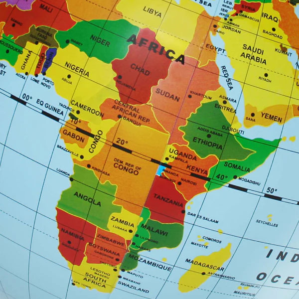World Globe - Countries & Cities (50cm)