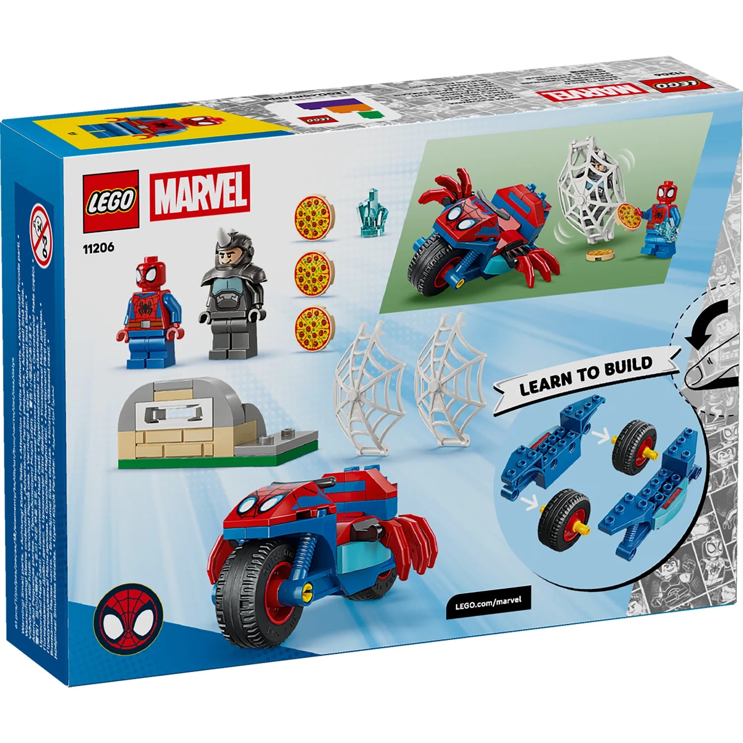Marvel - Spidey on his Motorcycle vs. Rhino (11206)