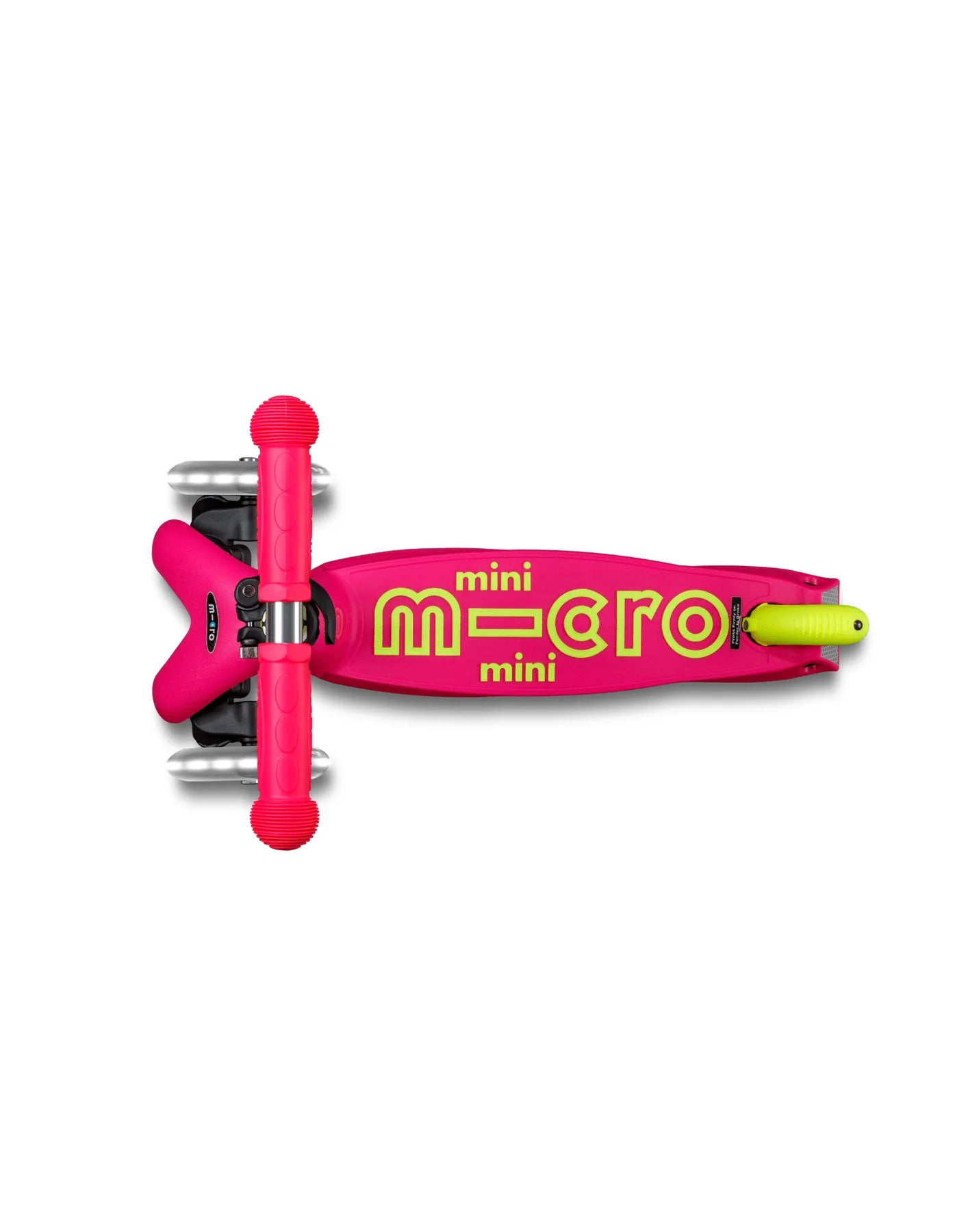 Mini Micro Deluxe LED Foldable Scooter - Yellow Pink - 2 to 5 years
