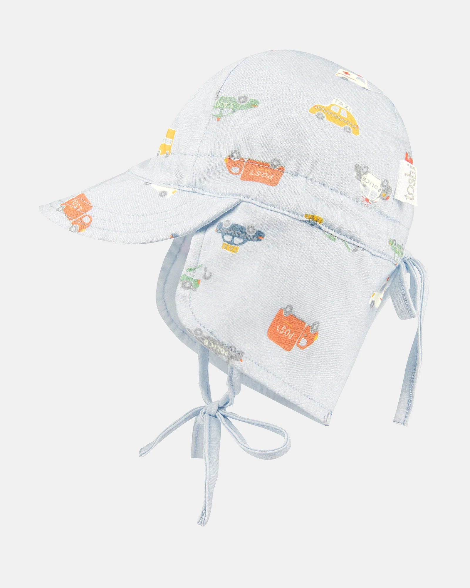 Sunhat - Bambini Flap Cap - Working Wheels