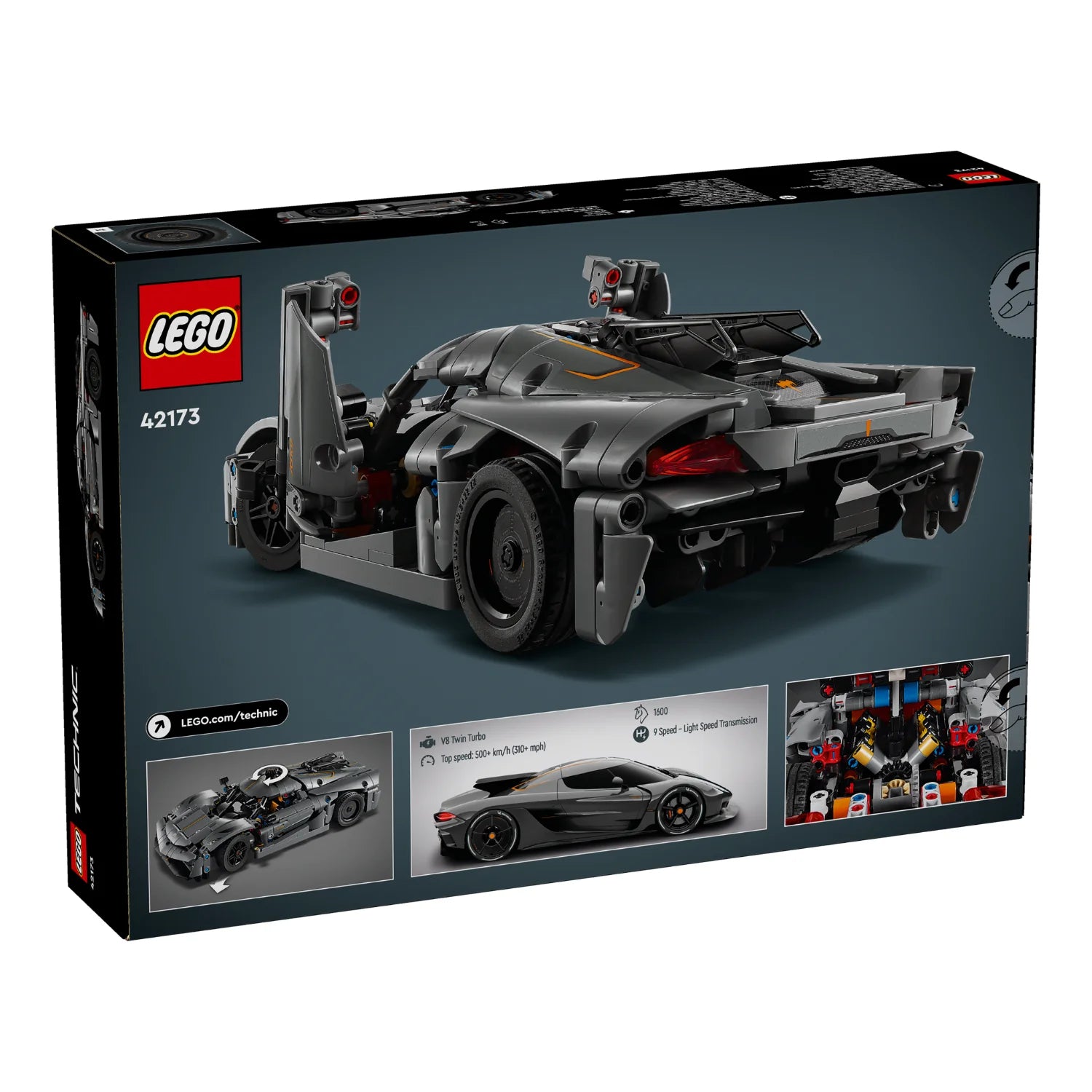LEGO® Technic - Koenigsegg Jesko Absolut Grey Hypercar (42173)