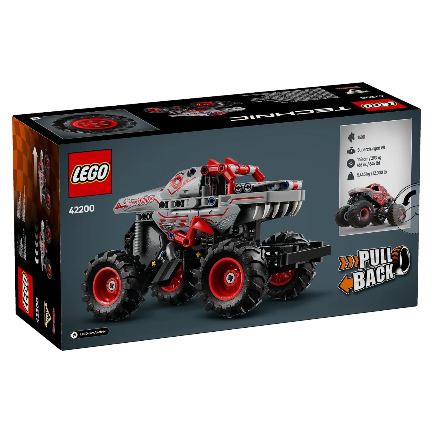Technic™  - Monster Jam™ ThunderROARus™ Pull-Back (42200)