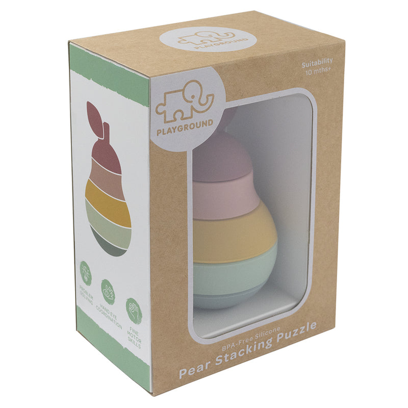 Playground - Silicone Pear Stacking Puzzle