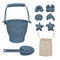 Playground - 8 Piece Bucket & Spade Set - Steel Blue