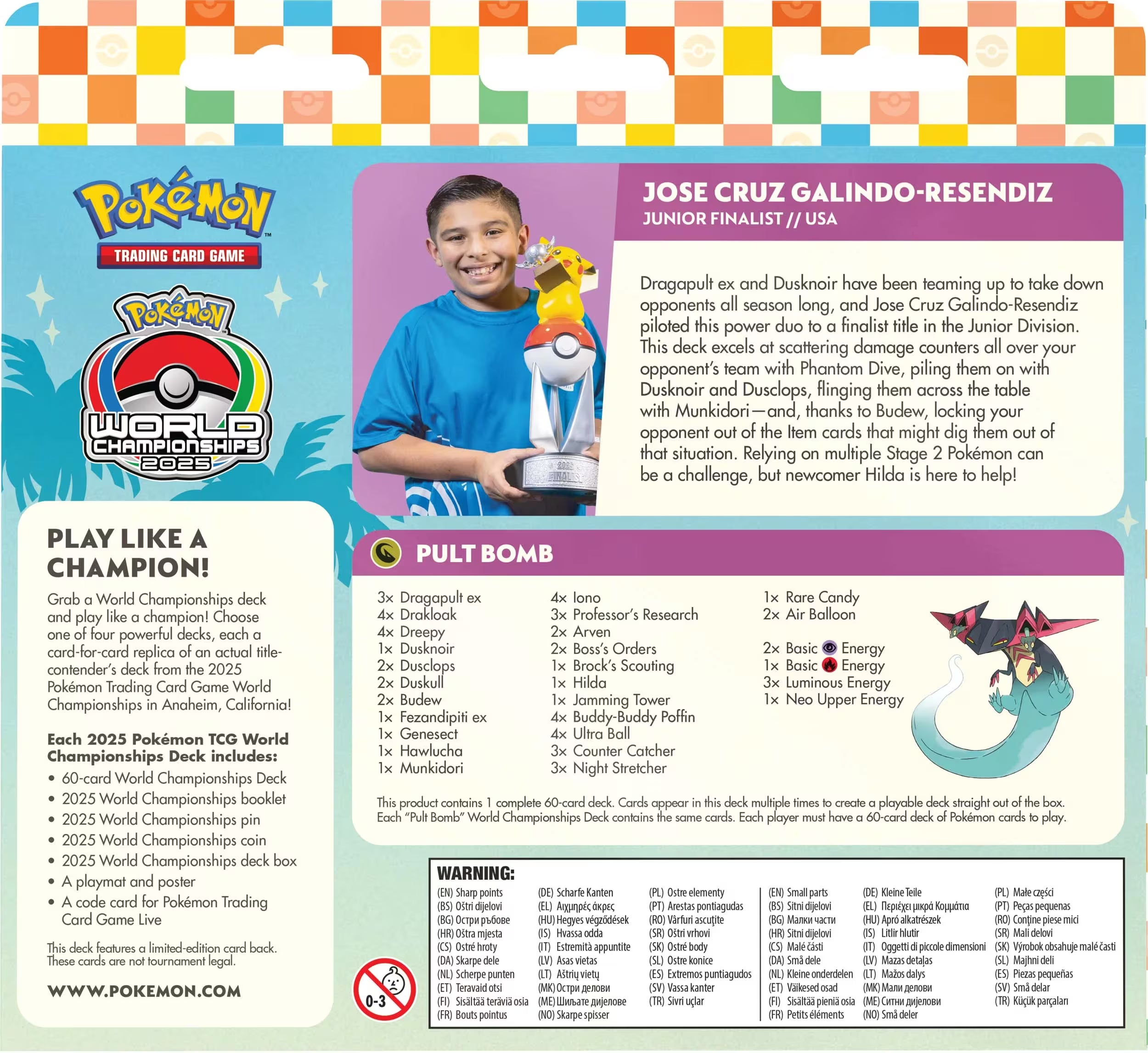 Pokémon TCG - 2025 World Championships Deck - Assorted (*Max 1 per customer)
