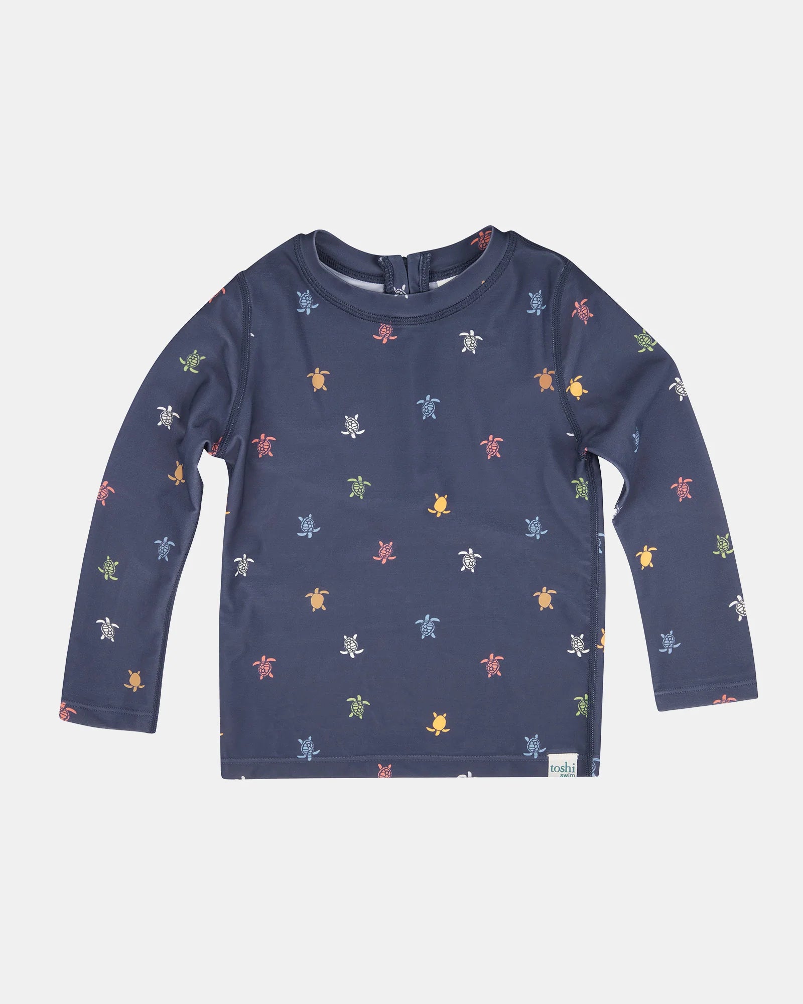 Kids Rashie - L/S Half Zip - Turtle Island