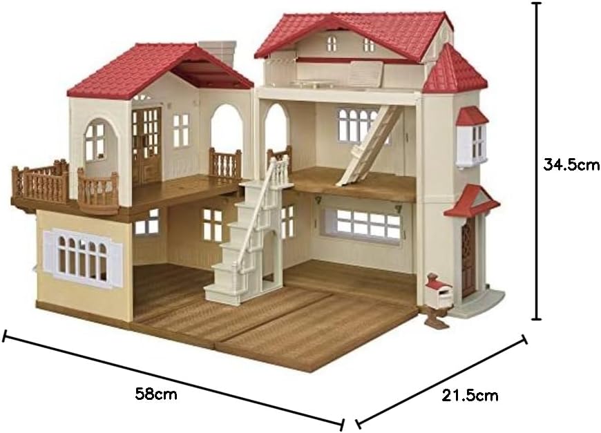 Red Roof Country Home with Secret Attic Playroom