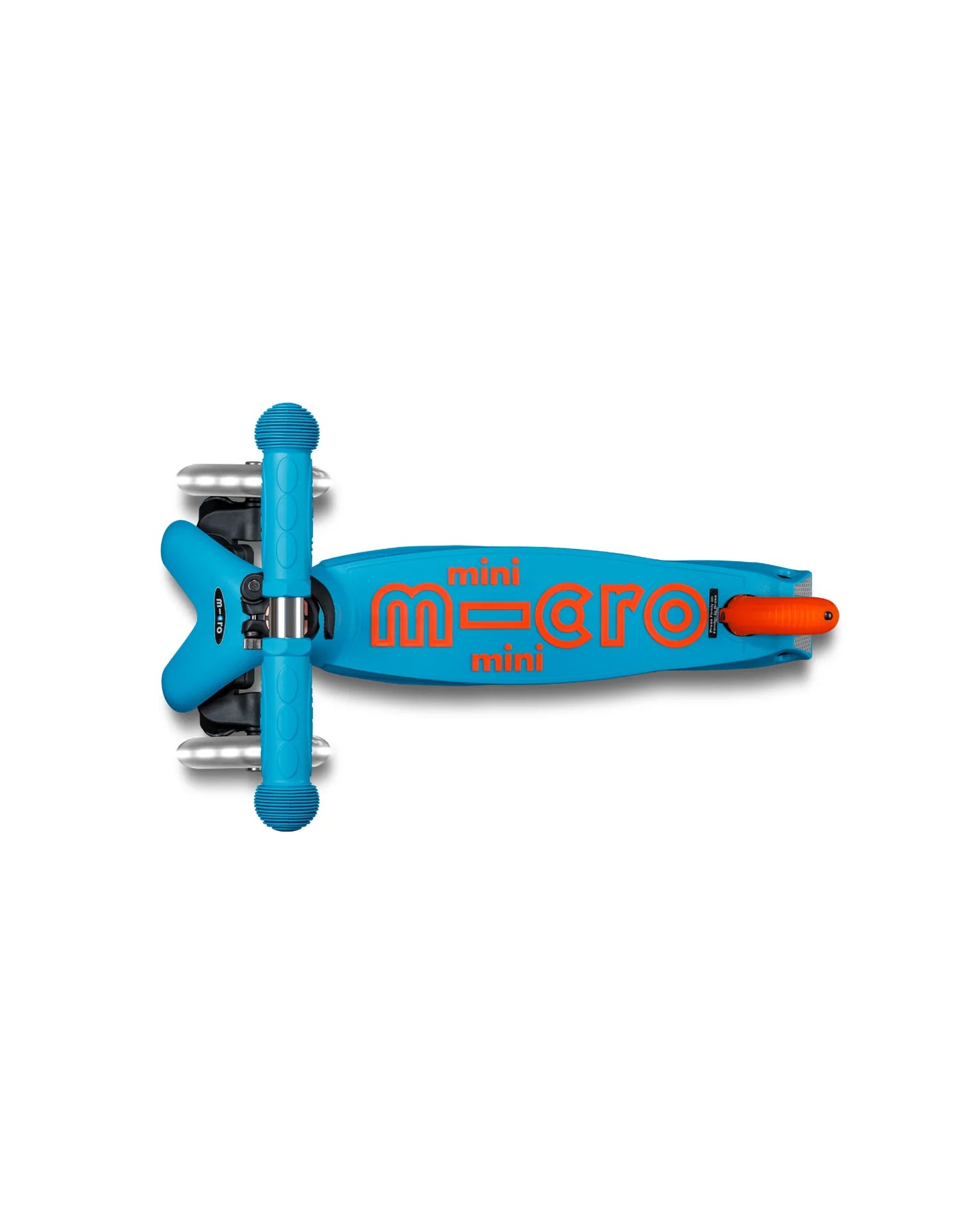 Mini Micro Deluxe LED Foldable Scooter - Orange Blue - 2 to 5 years