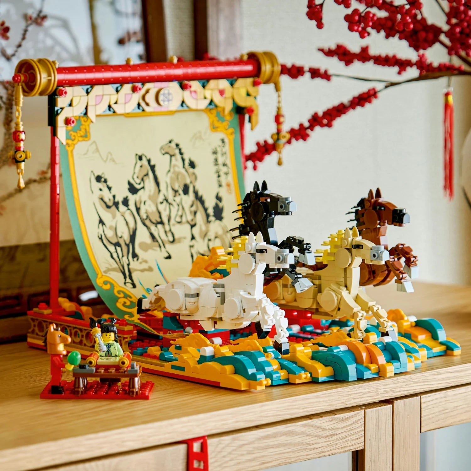 Spring Festival - Galloping Horses Canvas (80119)