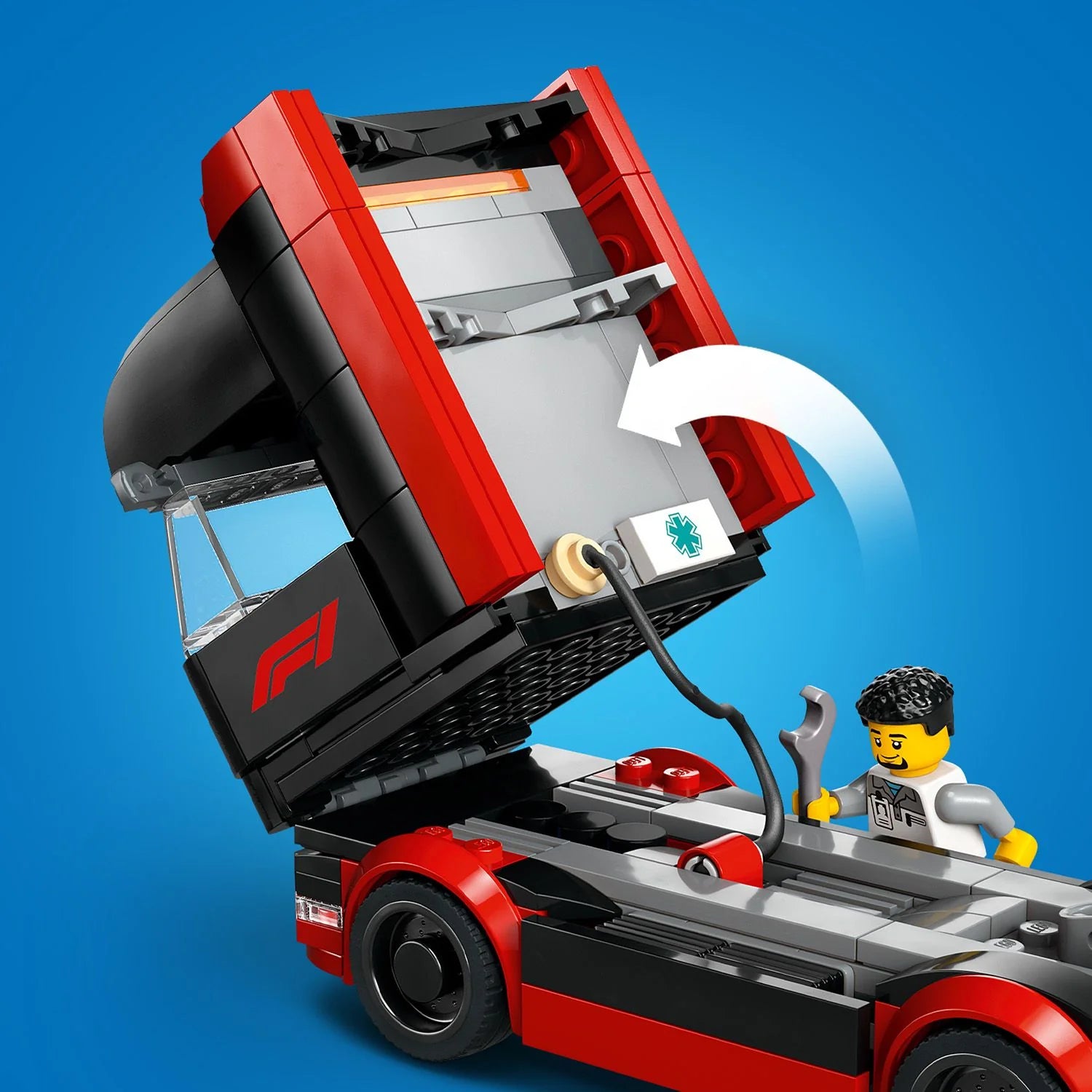 City - F1® Truck with RB20 & AMR24 F1® Cars (60445)