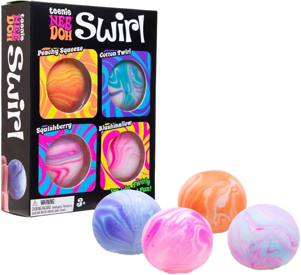 Teenie NeeDoh - Swirl - Multi Pack (Due to high demand, a purchase limit of 1 per customer applies)