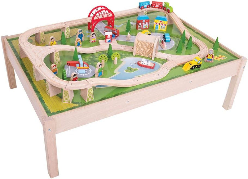 Bigjigs - Services Train Set and Table