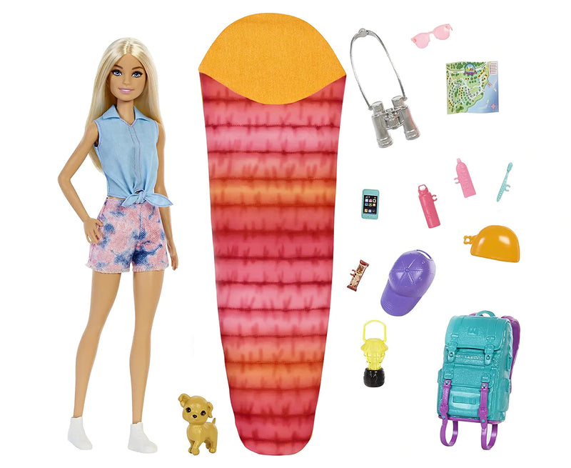 Barbie It Takes Two Camping Malibu with Puppy Doll Set Toot