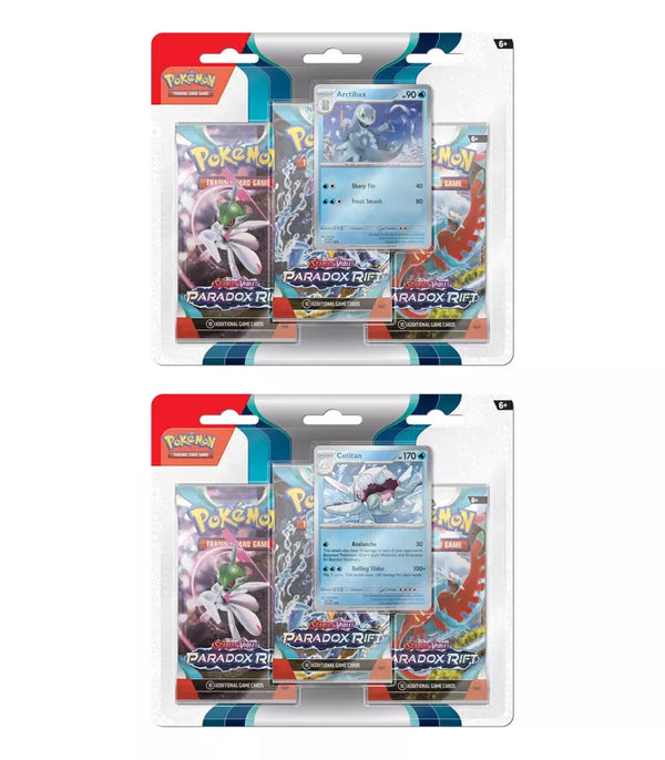 Pokémon TCG: Scarlet & Violet 4 Paradox Rift - Three Pack Booster Blister