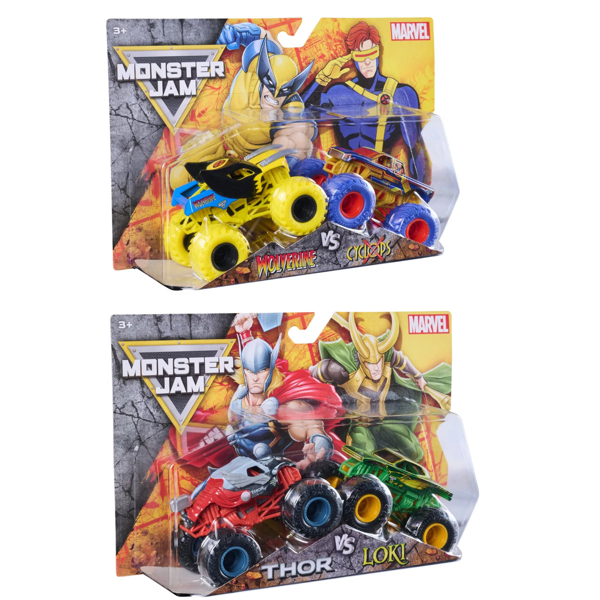 1:64 Diecast Trucks - 2 Pack - Marvel - Toot Toot Toys