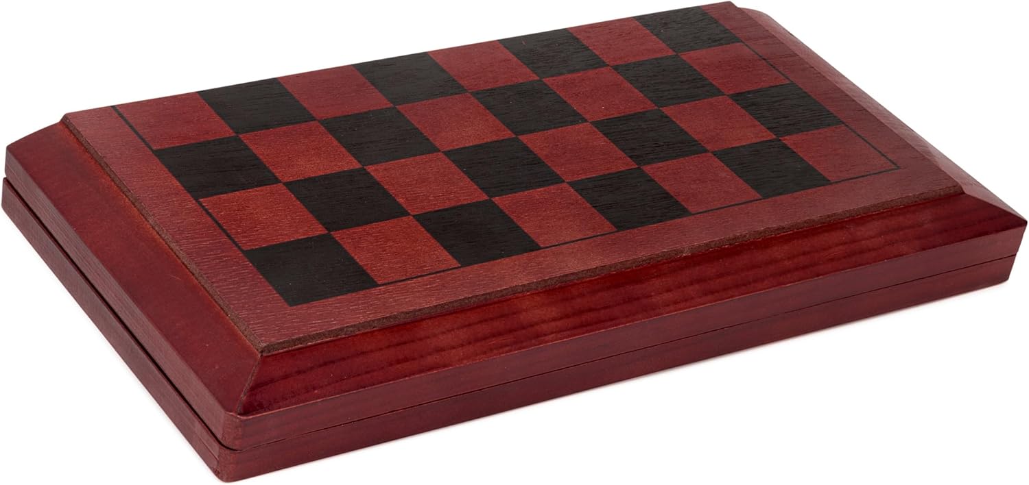 Classic Games Deluxe Wooden Backgammon, Chess & Checkers - Toot Toot Toys