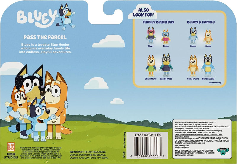 Bluey - Pass The Parcel Figures 4 Pack