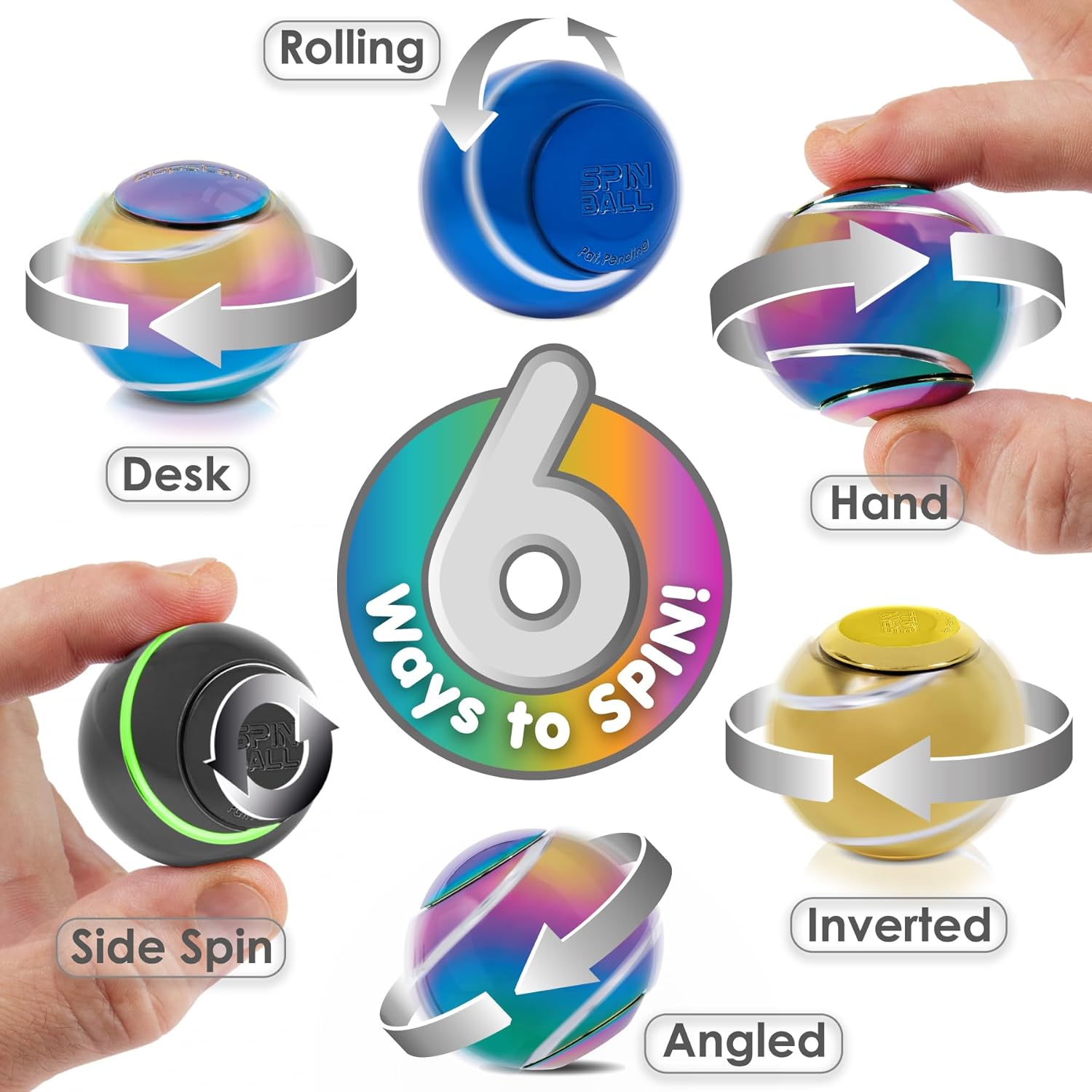 Fidget Spin Ball Spinner