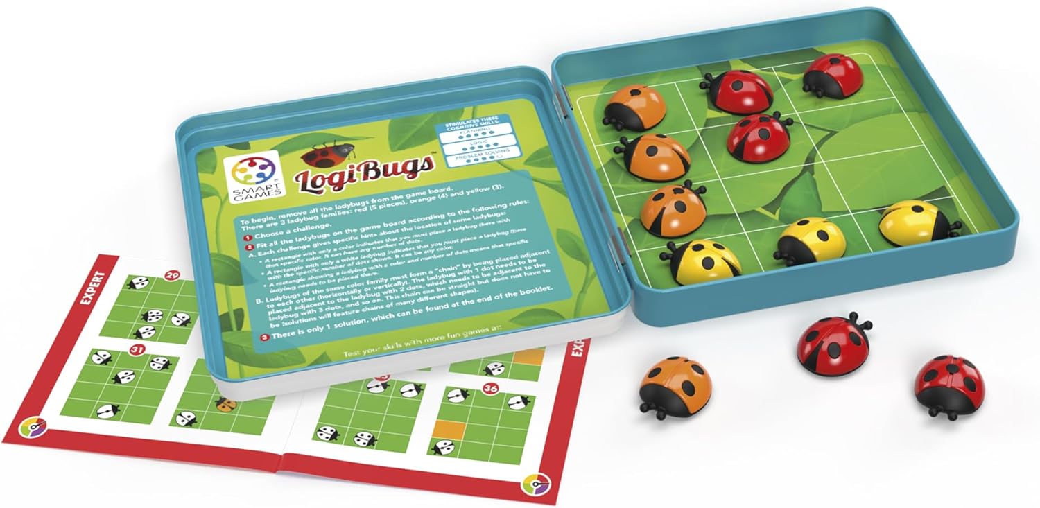 Magnetic Travel Puzzle Game - LogiBugs