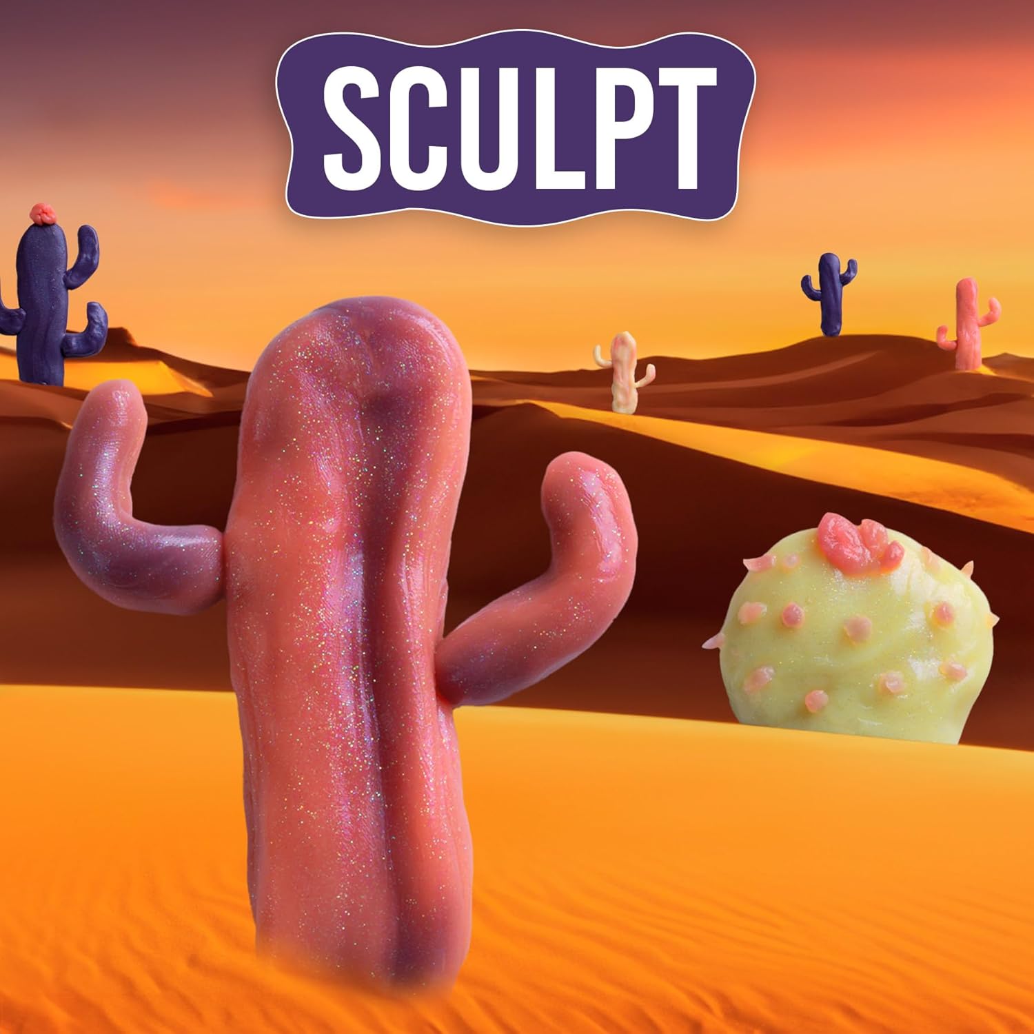 Crazy Aaron's Putty - Goodnight Cactus - Hypercolour